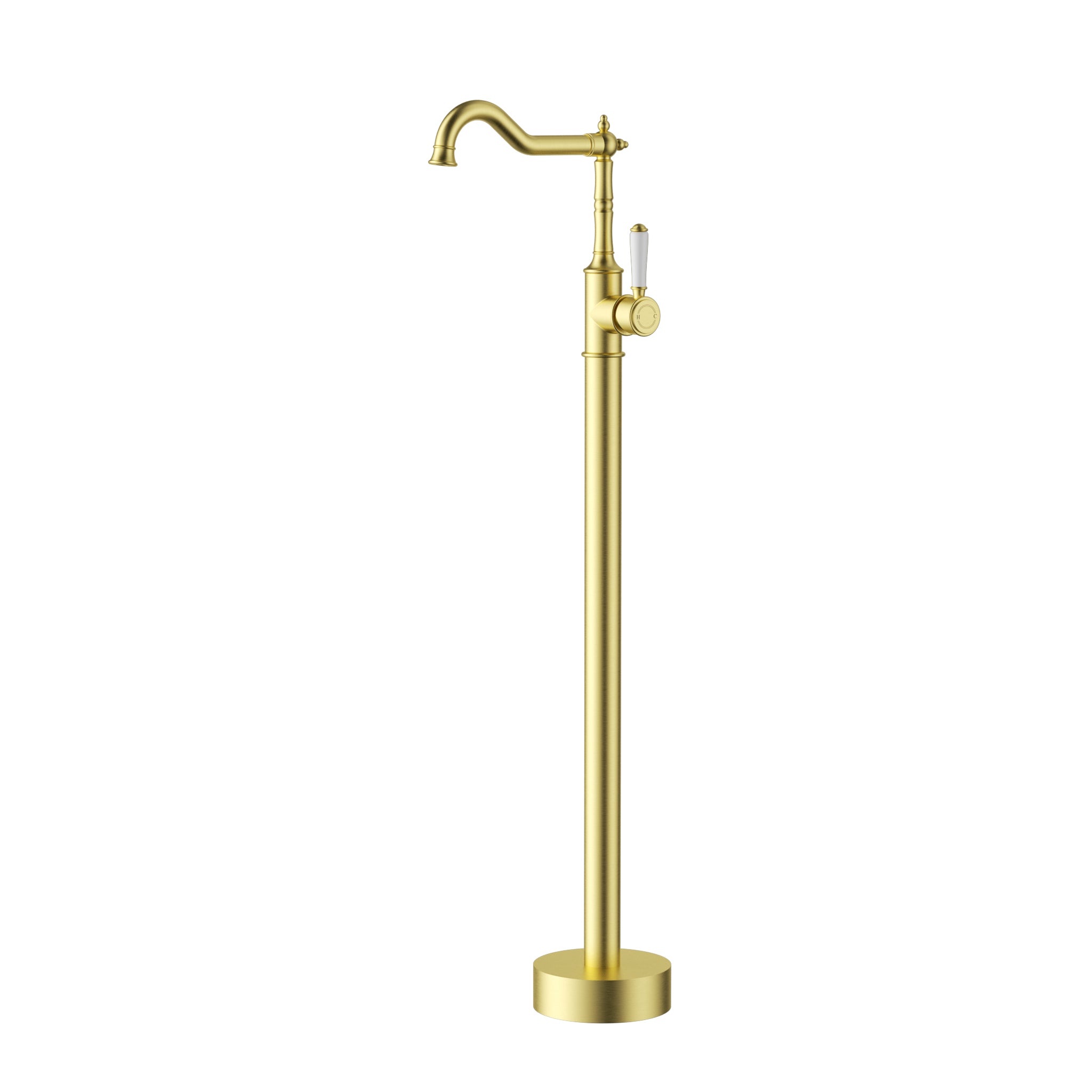 Clasico Bath Mixer Freestanding / Ceramic Handle - Neche Interiors