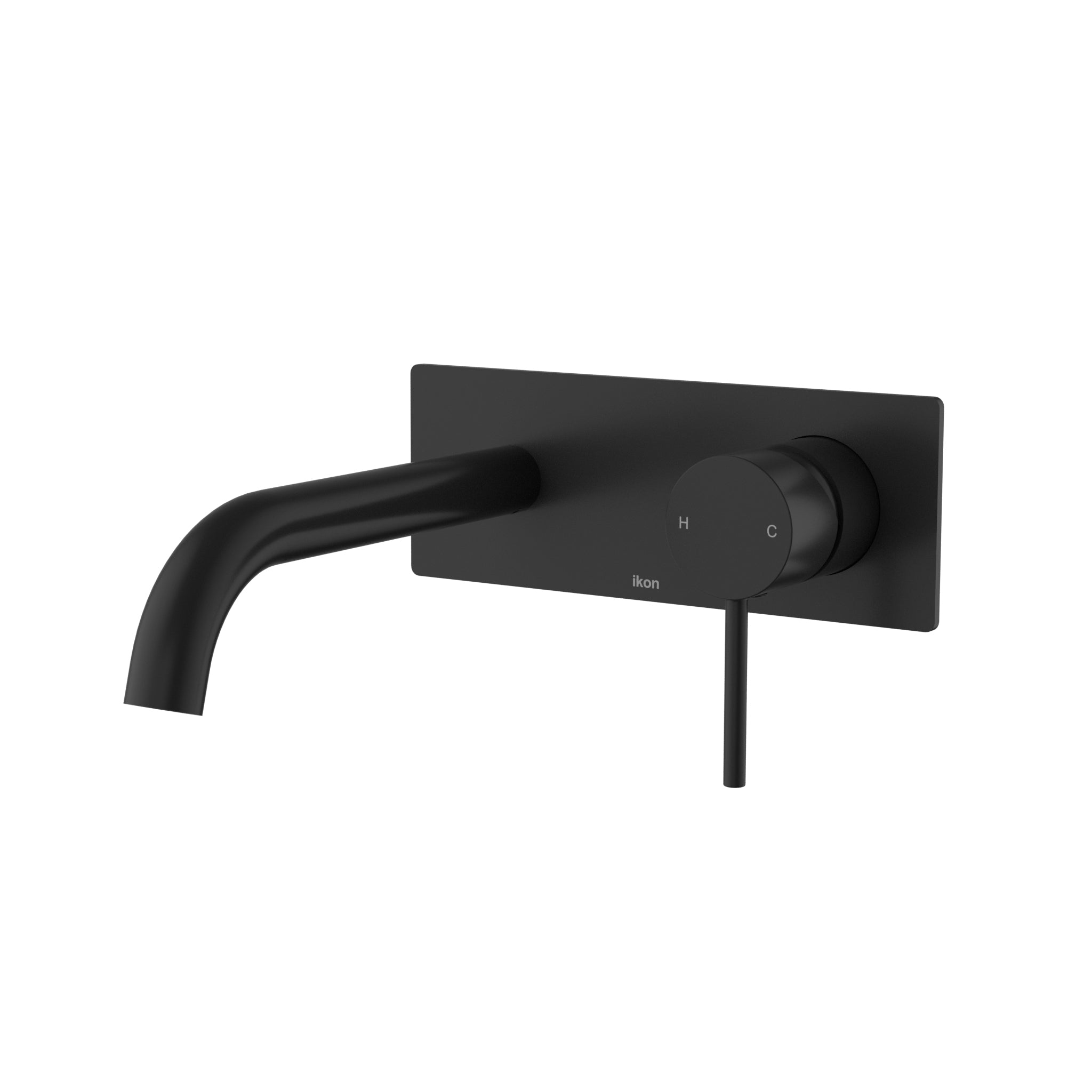 IKON-Hali Wall Basin Mixer With Curved Spout Lead Free
