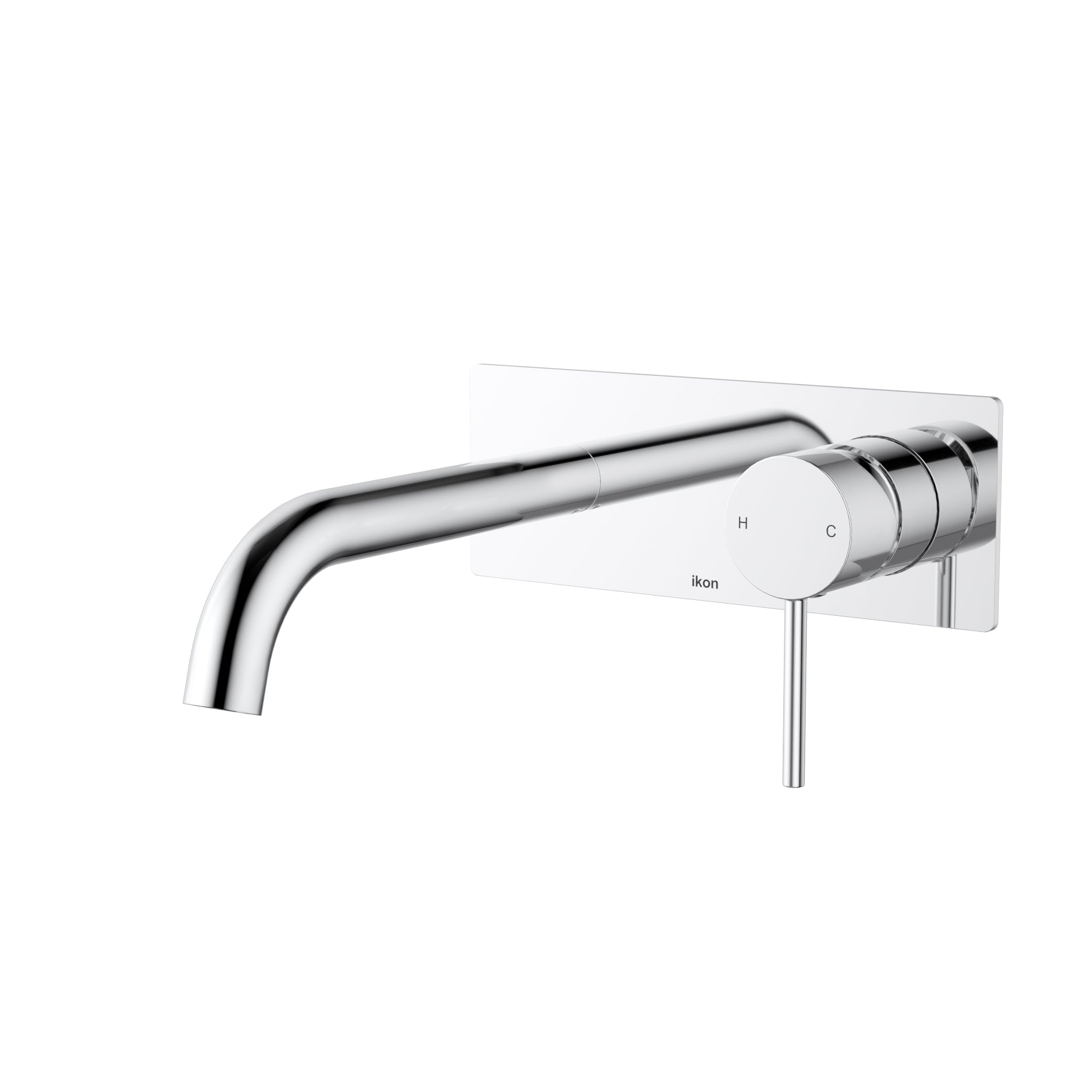 Hali Wall Basin Mixer Curved Spout
