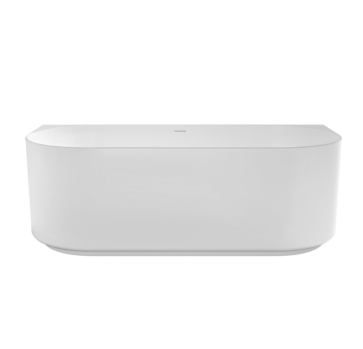 Attica Celine 1700 Matte White Back-to-Wall Multi-fit Bath with Overflow