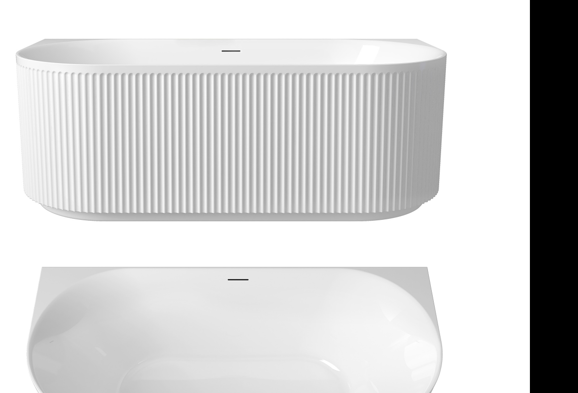 Otti Attica Havana back to wall multi-fit bath