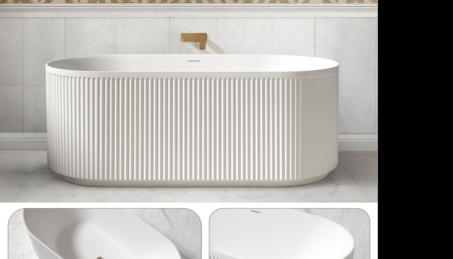 Otti Attica Havana freestanding bath