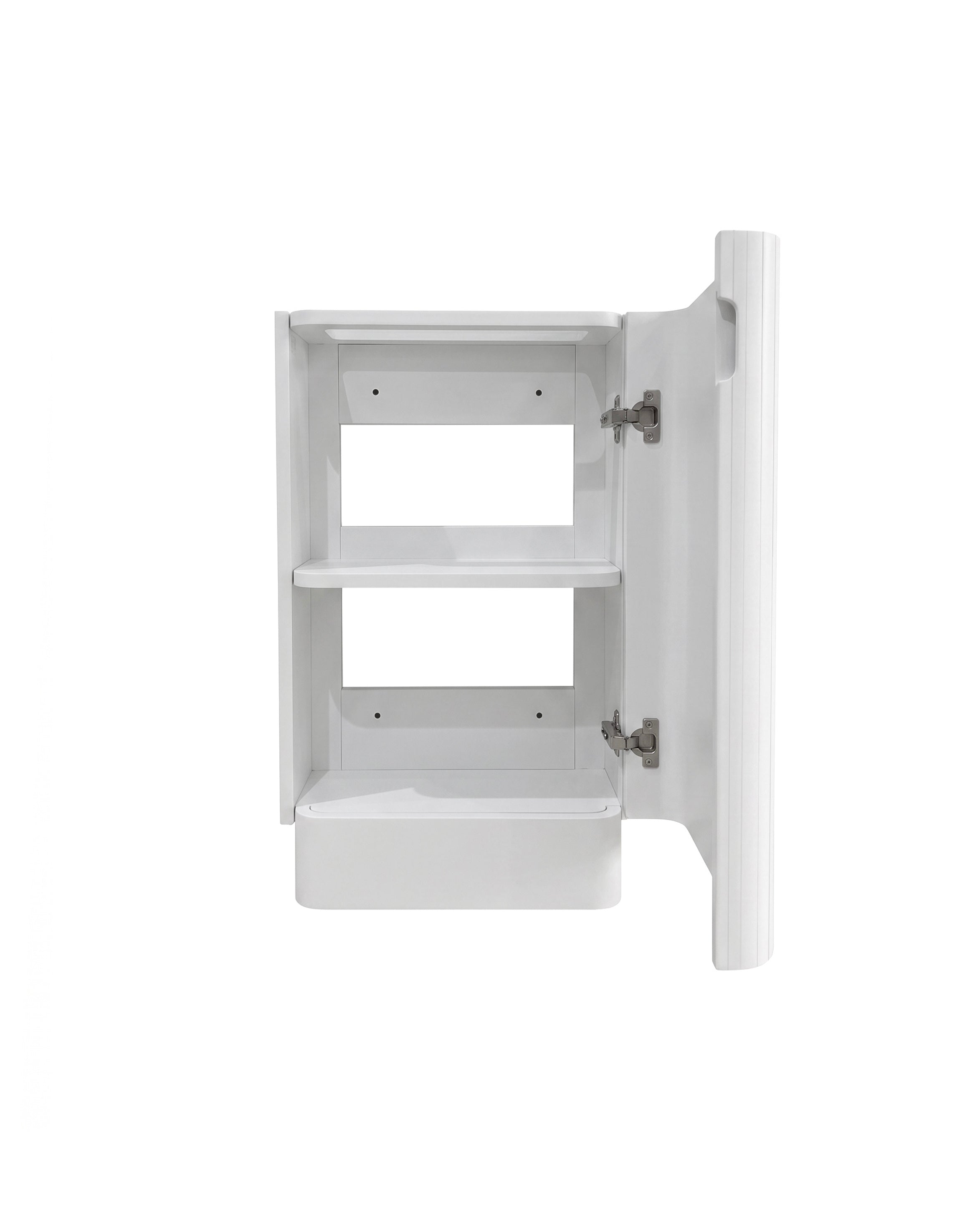 Otti Maxi Space Saver Matte White Curved Floor Standing Vanity