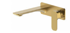 Otti Oskar Wall Basin Mixer Argent Gold