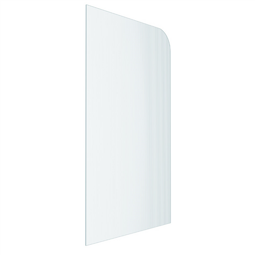 Frameless Narrow Reeded Ultra Clear Shower Screen