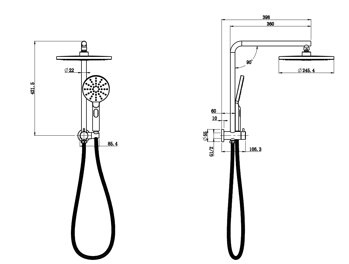 Regal Mini Multifunction Shower Set - Neche Interiors