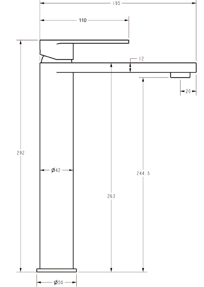 Sora SS Tall Basin Mixer - Neche Interiors