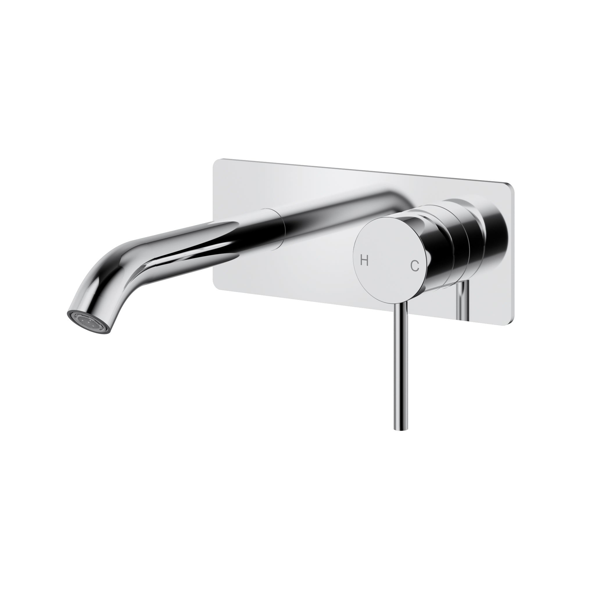 Otus Slimline Wall Basin Mixer - Chrome