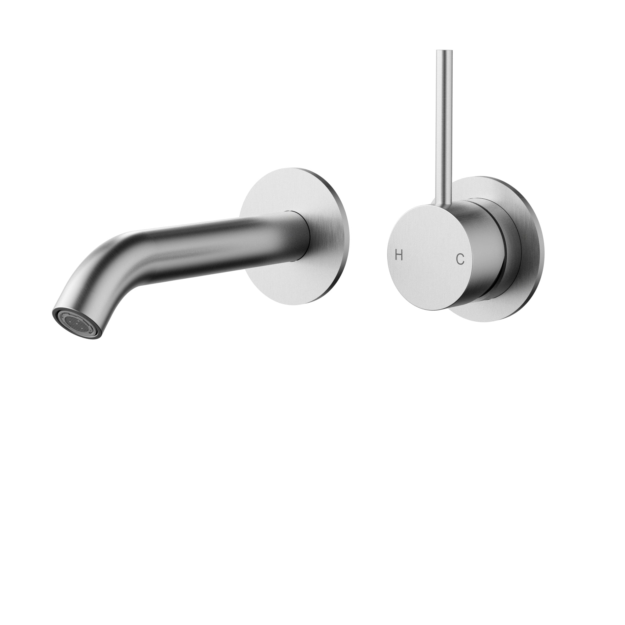Otus Slimline Lever Up Wall Basin Mixer (Separated Back Plate)