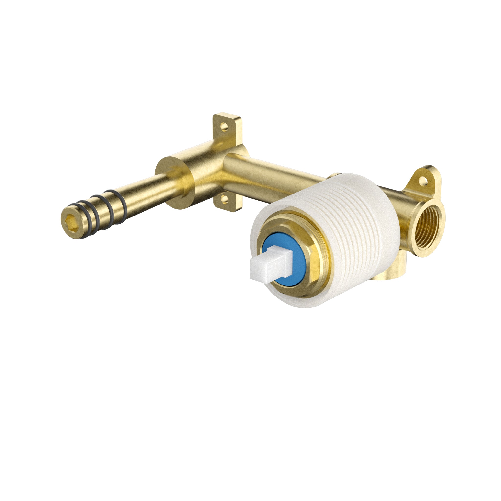 Otus Slimline Lever Up Wall Basin Mixer (Separated Back Plate)