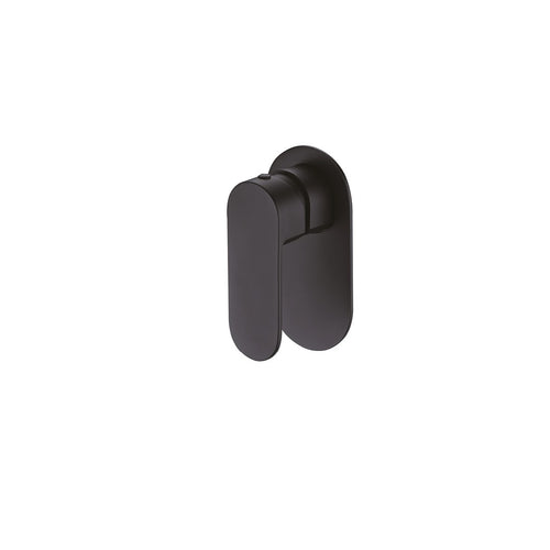 Oval Matte Black Wall Mixer