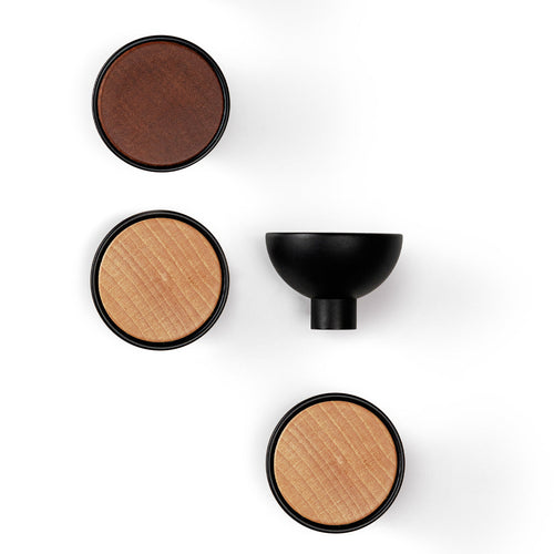 Bol Modern Round Pull Handle With Wood