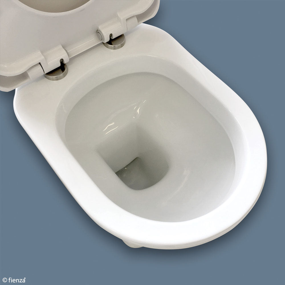 RAK Washington Front Lever Close-Coupled Toilet Suite, Alpine White with P-Trap
