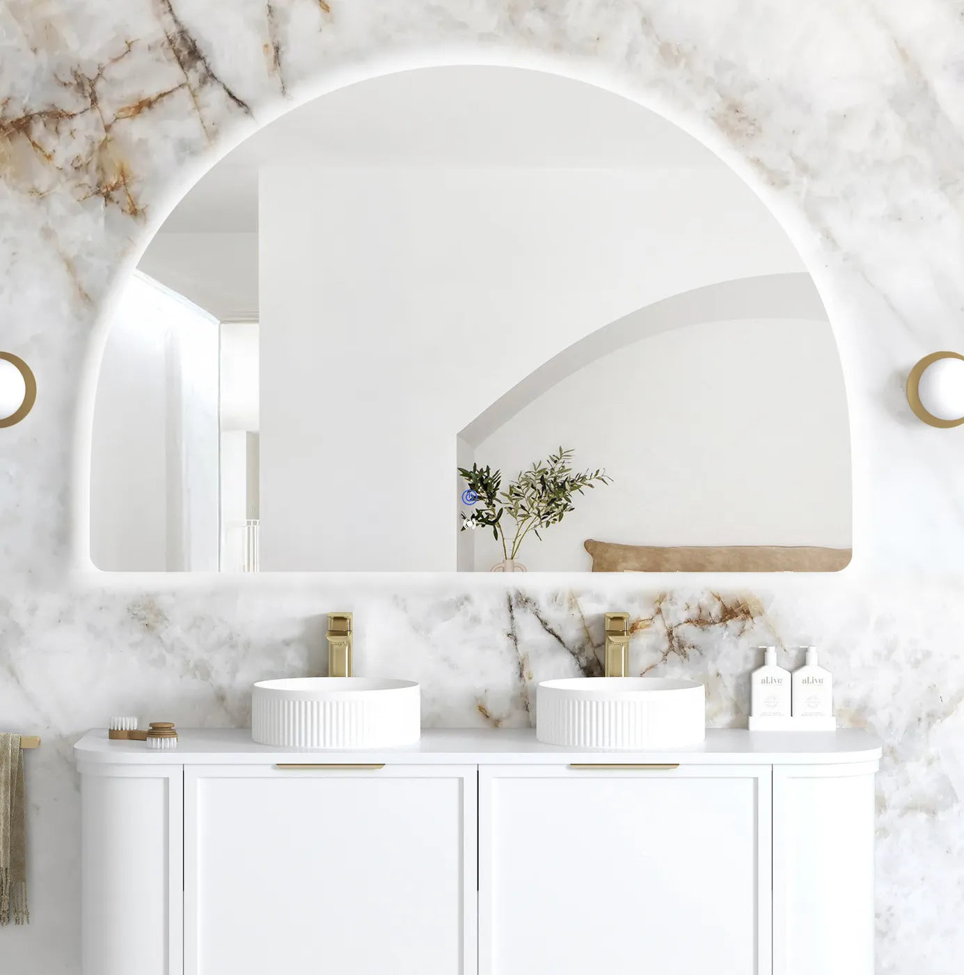 Moonlight Archie Frameless LED Mirror - Neche Interiors