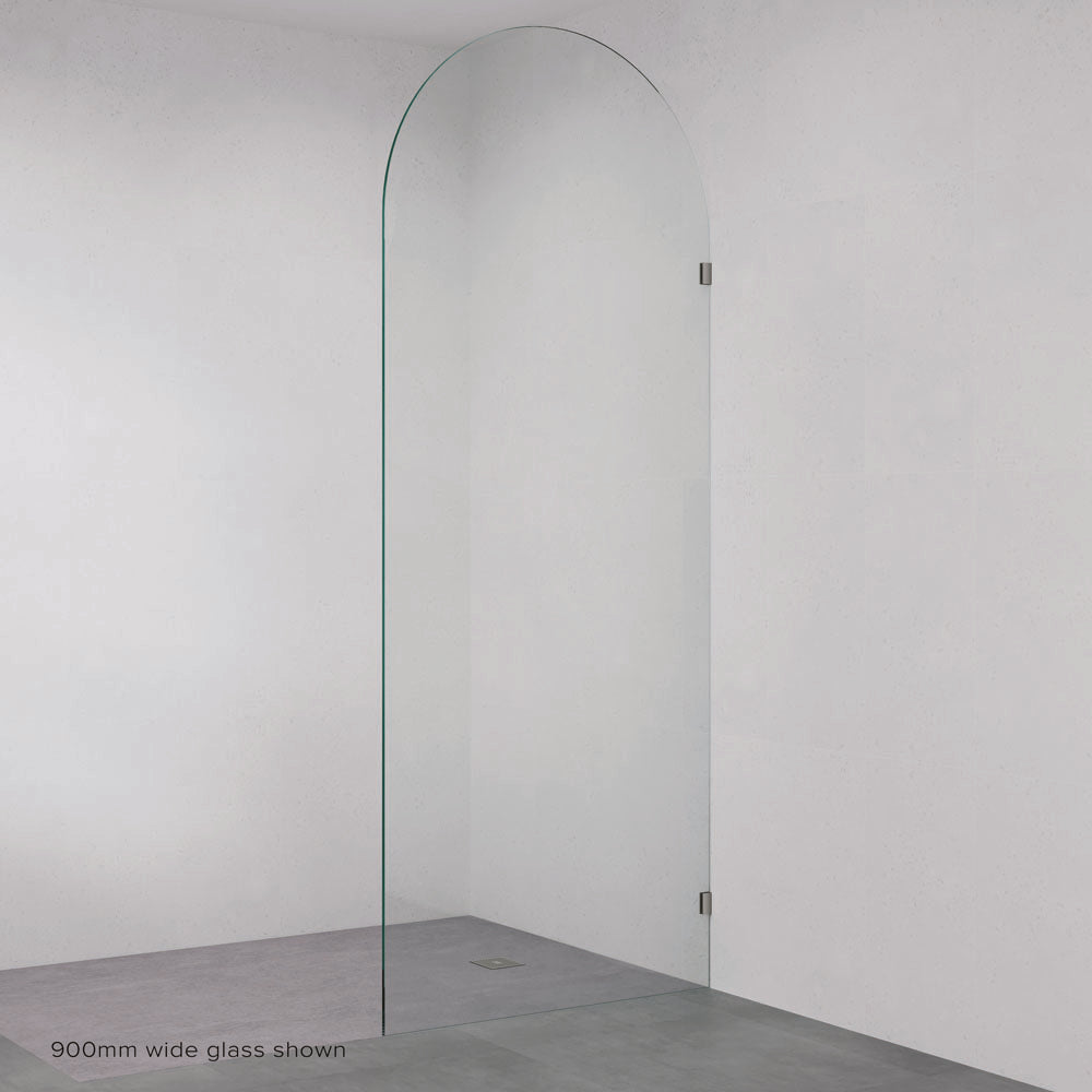 Arch Fixed Frameless Glass Shower Panel