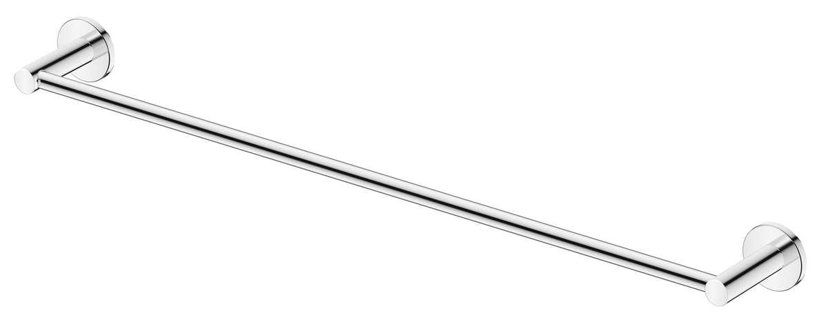 Bella Vista Mica Single Towel Rail 600mm — Chrome