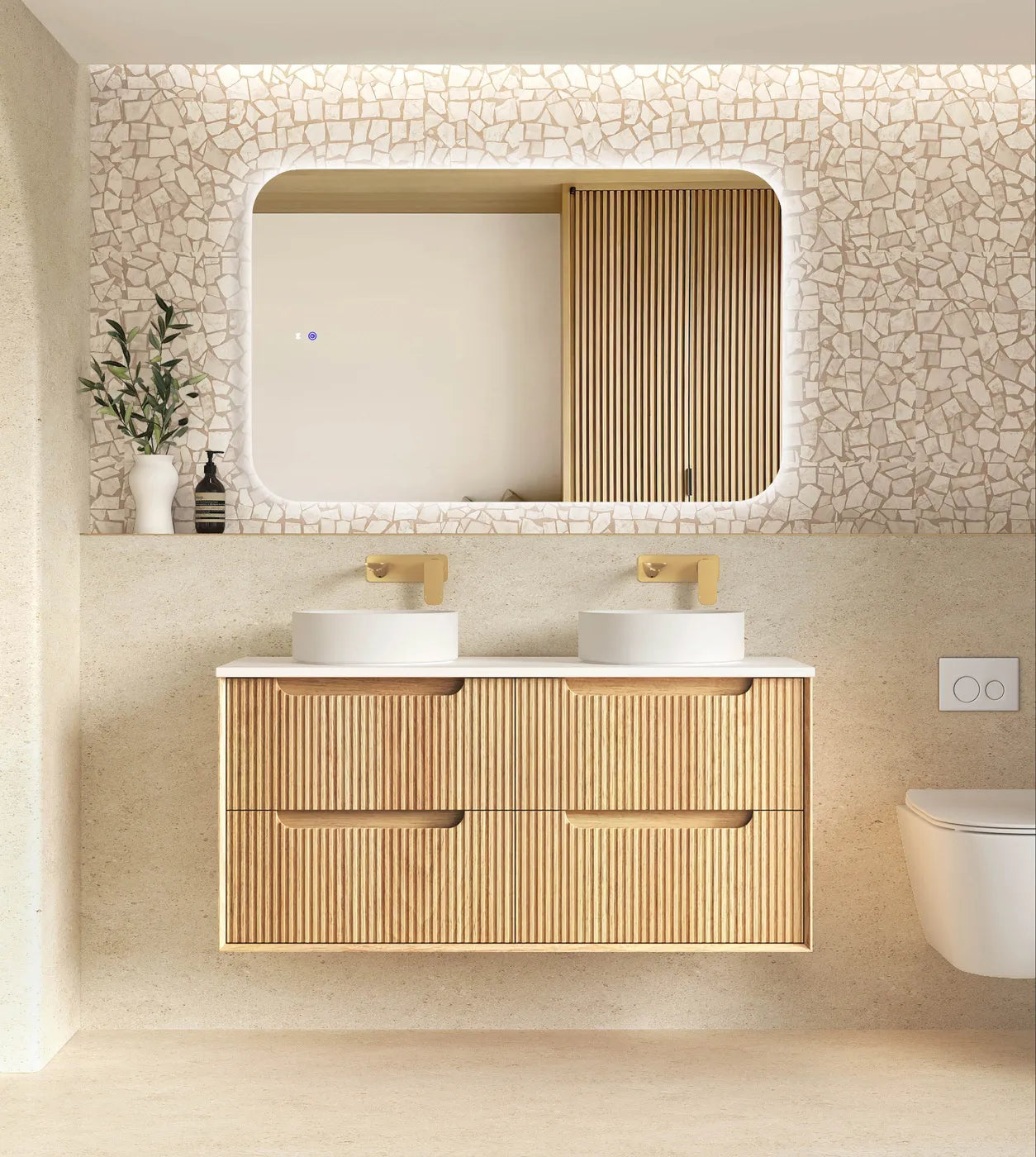 The Byron Collection - Fluted Woodland Oak - Neche Interiors