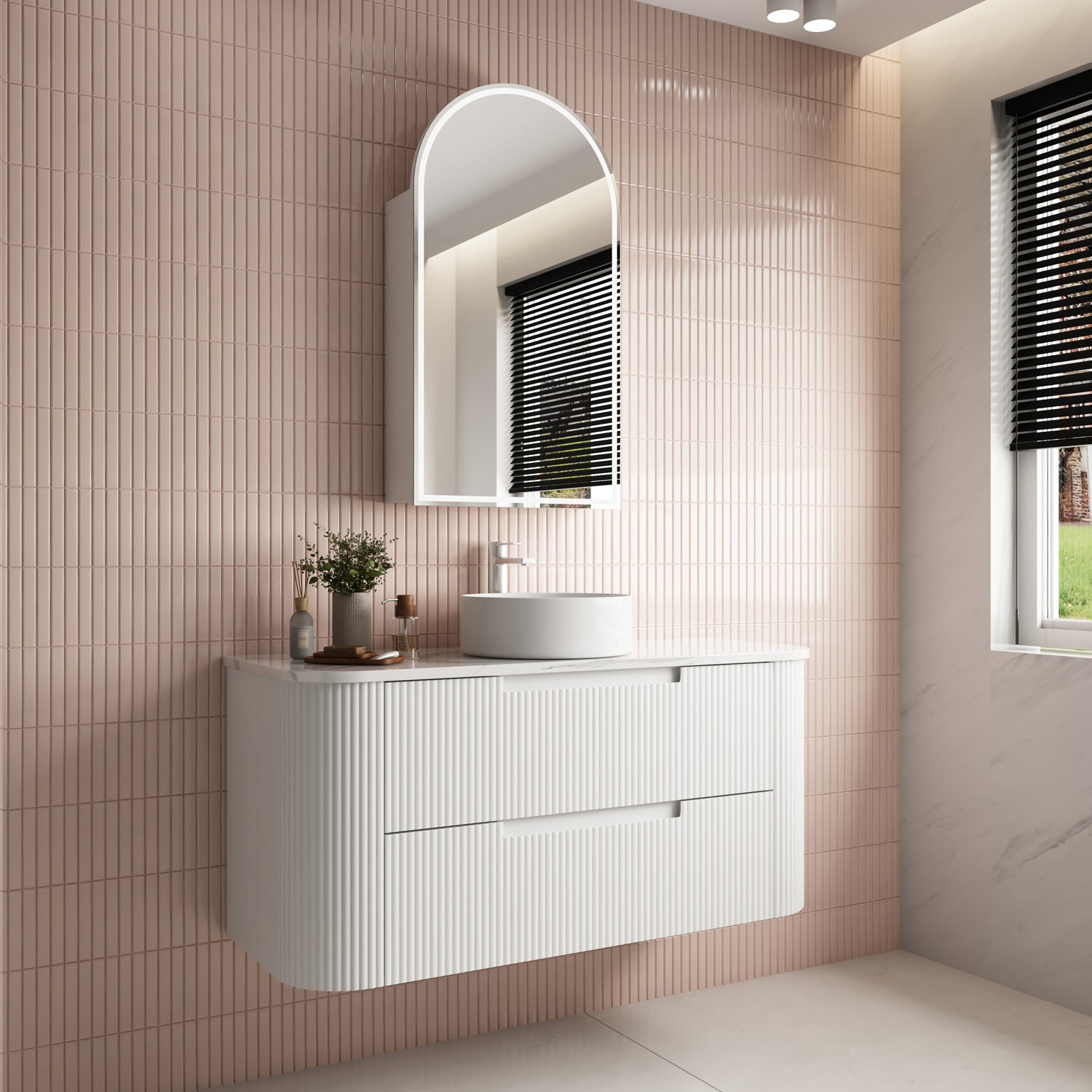 Curva Wall Hung Vanity - Neche Interiors