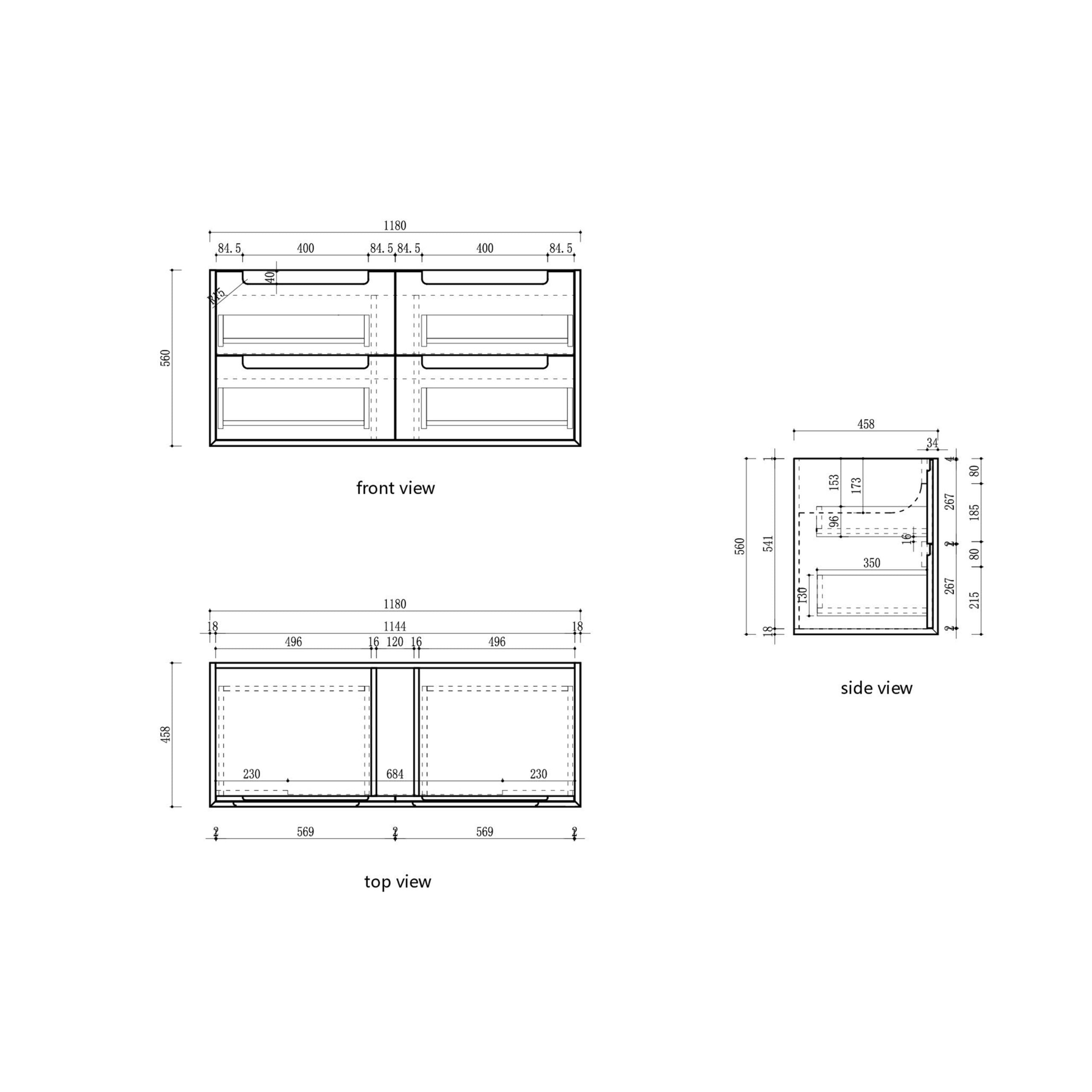 Voulari Framed Wall Hung Vanity - Neche Interiors