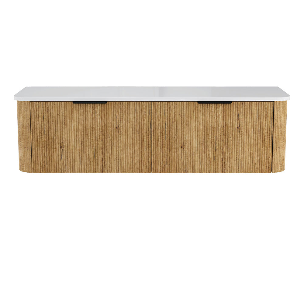 Minka Curved Scandi Oak Cabinet