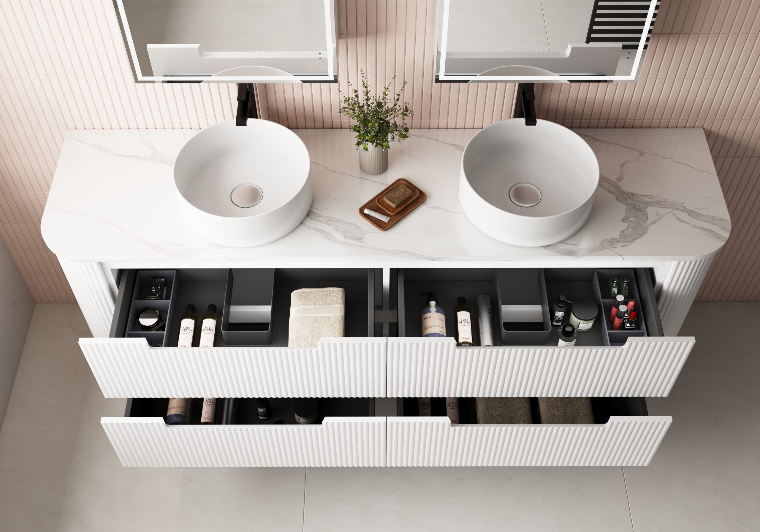 Curva Wall Hung Vanity - Neche Interiors