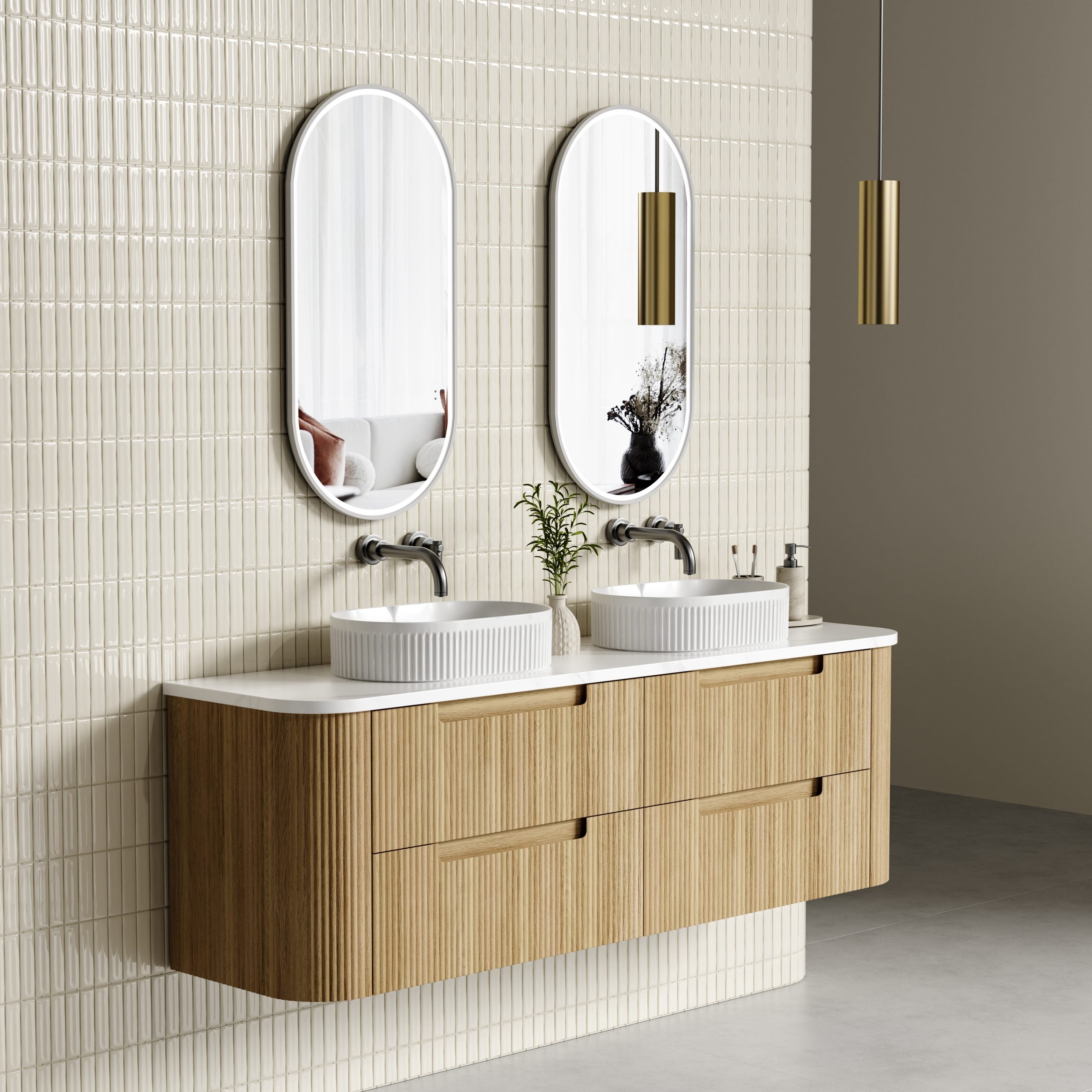 Varcelli Tier Wall Hung Vanity - Neche Interiors