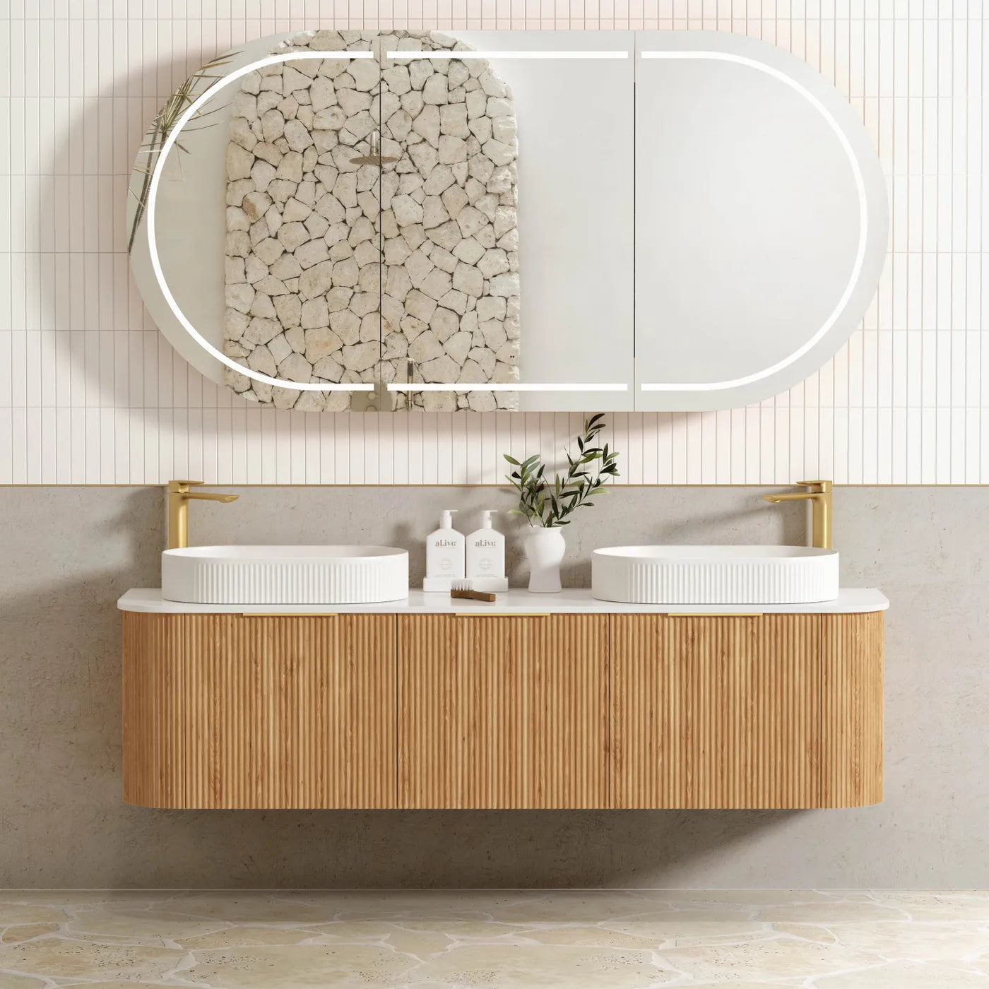 The Bondi Collection - Fluted Woodland Oak - Neche Interiors