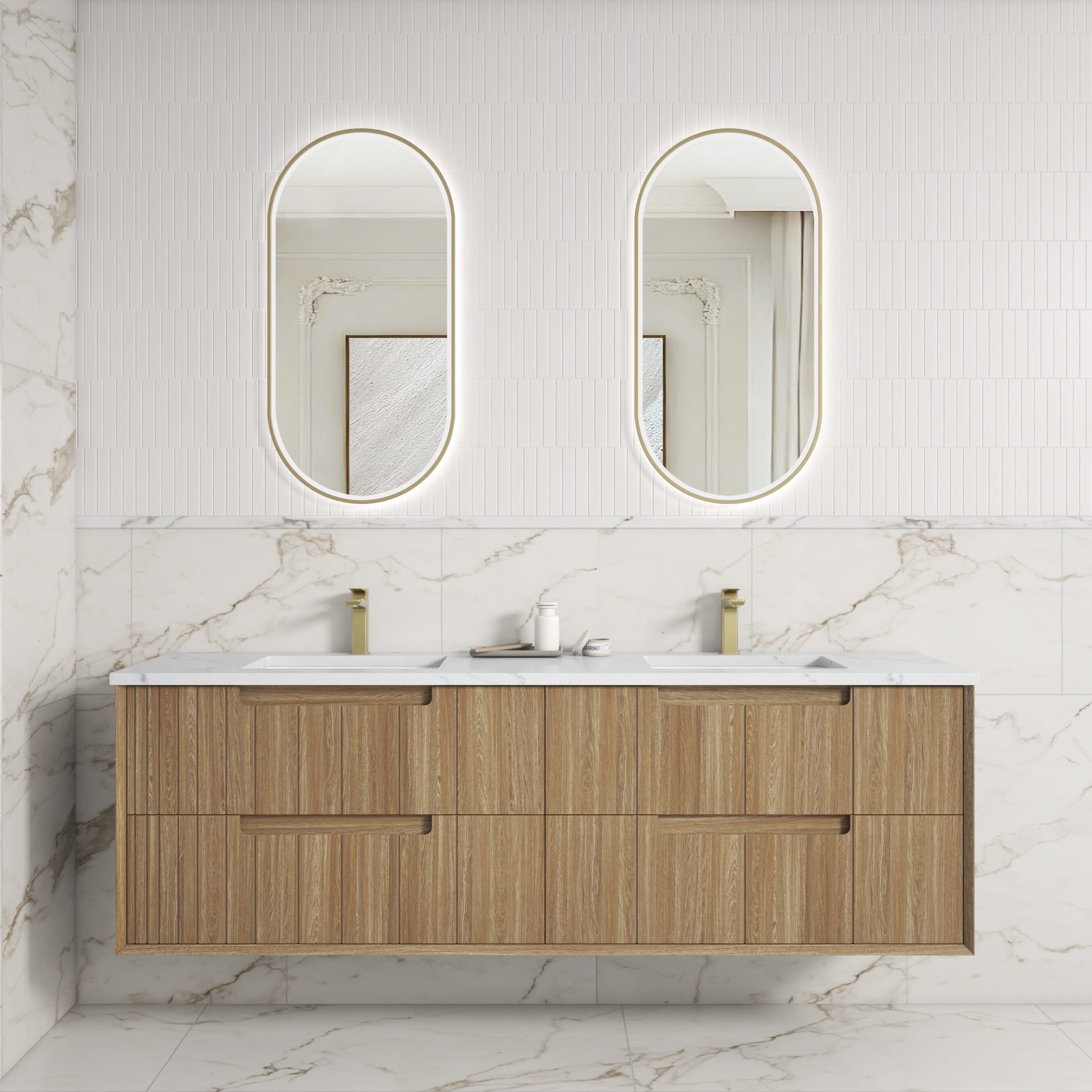 Voulari Framed Wall Hung Vanity - Neche Interiors