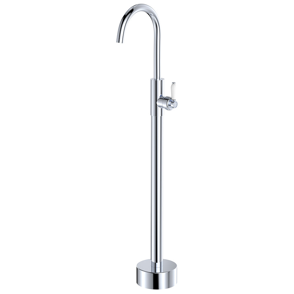 Eleanor Floor Mounted Basin/Bath Mixer - Neche Interiors
