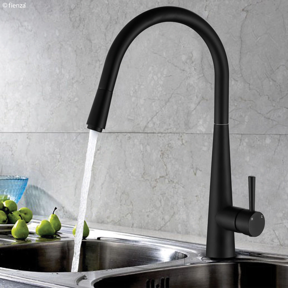 Isabella Deluxe Gooseneck Pull-Out Kitchen Mixer