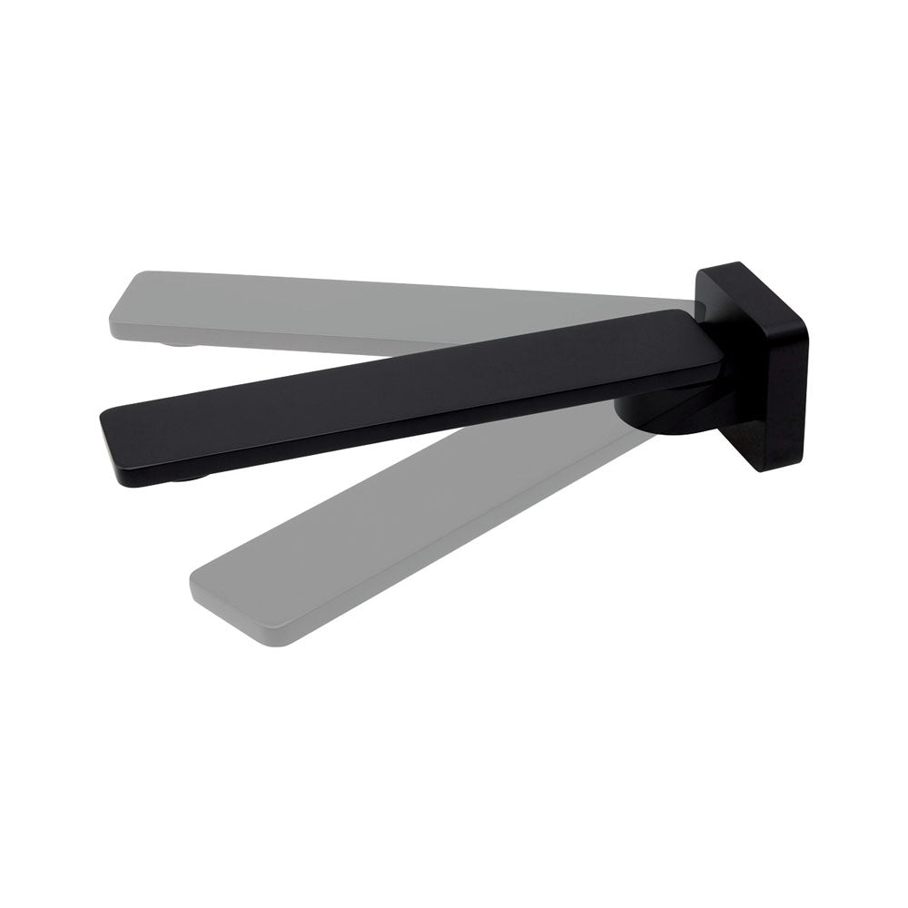 Koko Slim Swivel Bath Outlet, Matte Black