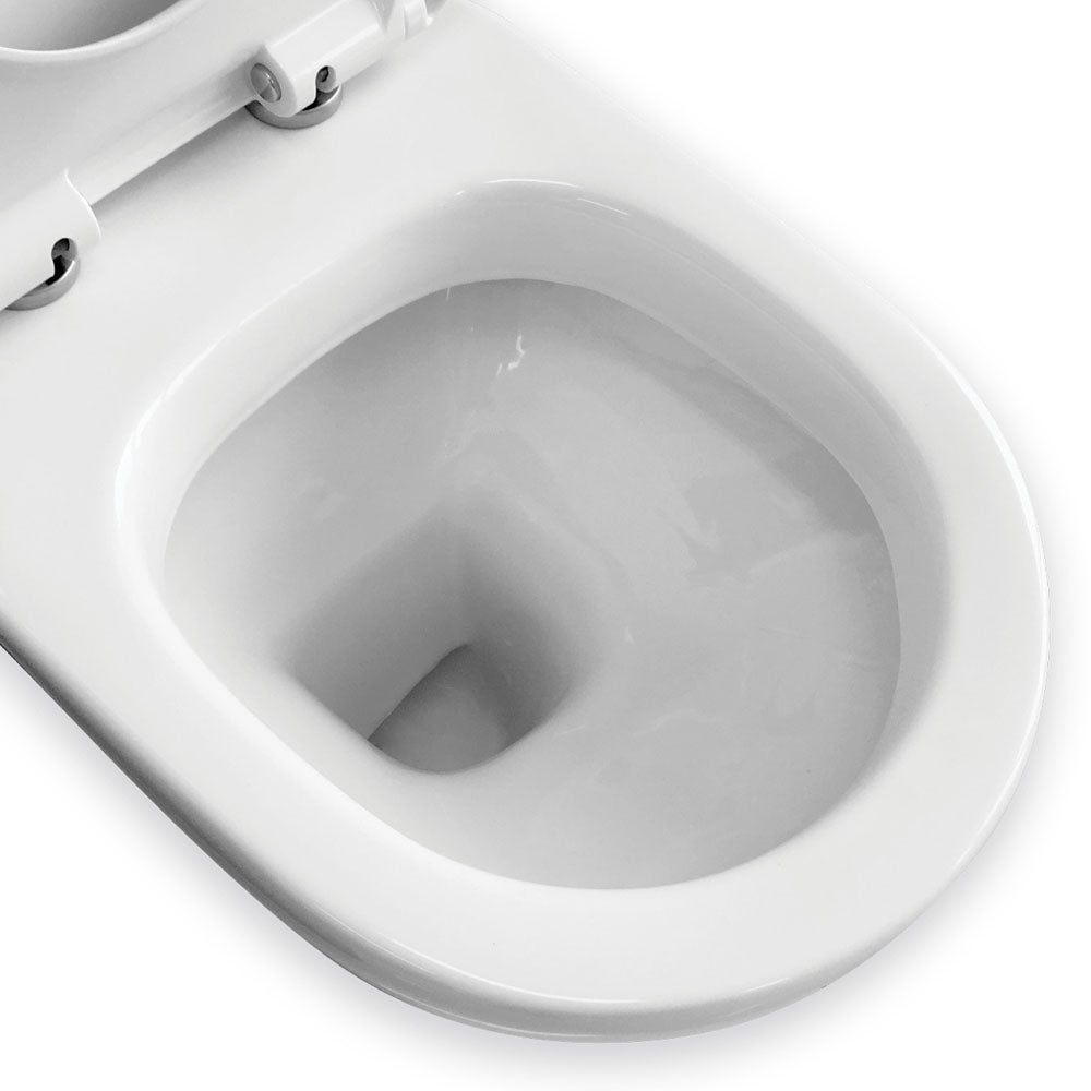 RAK Liwa White Close-Coupled Toilet Suite, Alpine White with S-Trap 240
