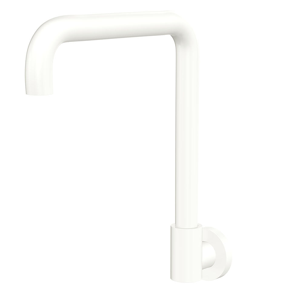 Kaya Squareline Wall Swivel Outlet Set, Matte White