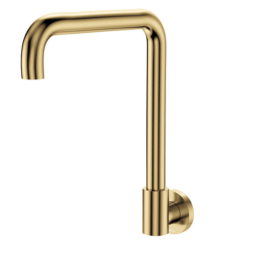 Kaya Squareline Wall Swivel Outlet Set, Urban Brass