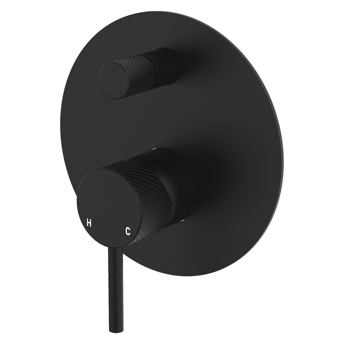 Axle Wall Diverter Mixer, Large Round Plate - Neche Interiors