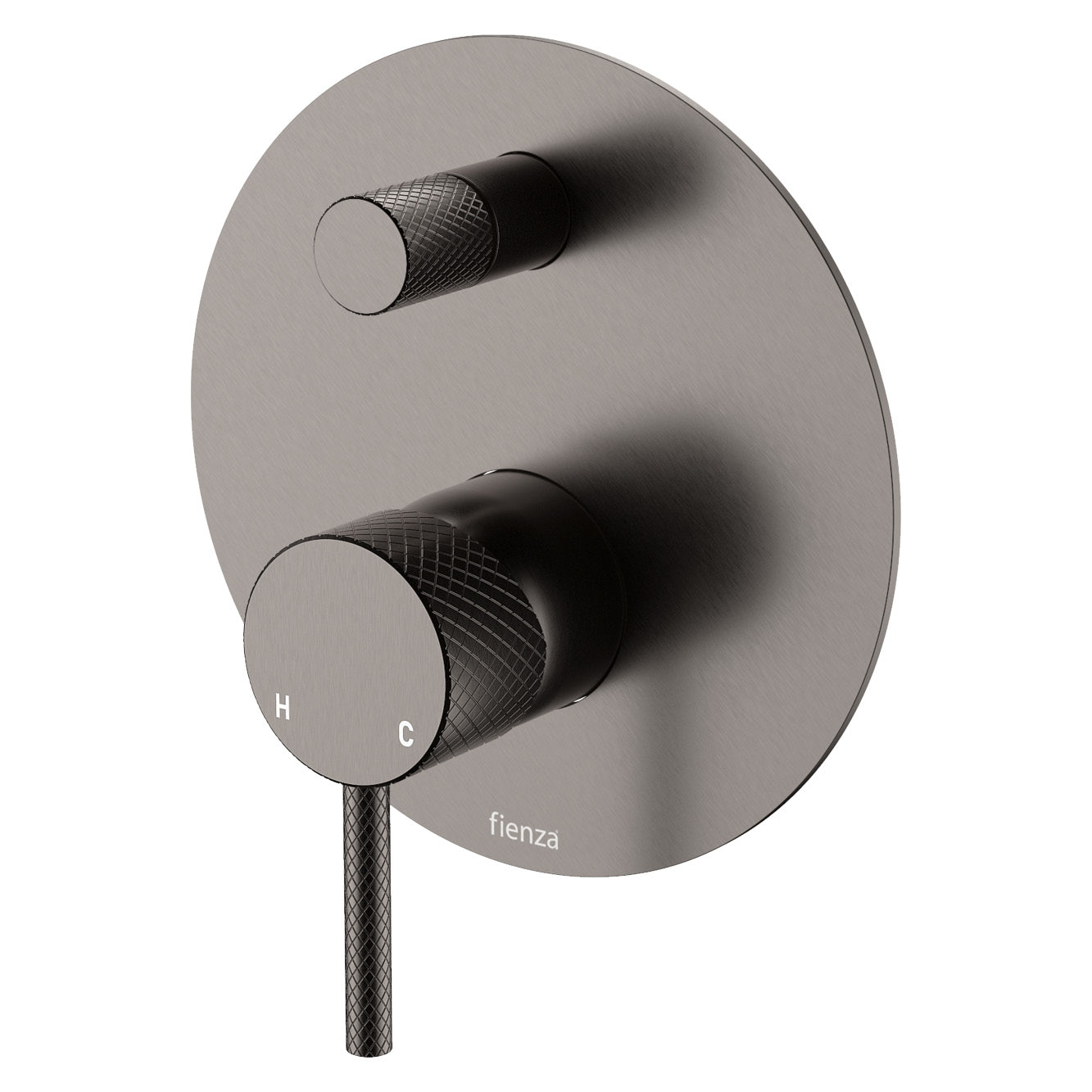 Axle Wall Diverter Mixer, Large Round Plate - Neche Interiors