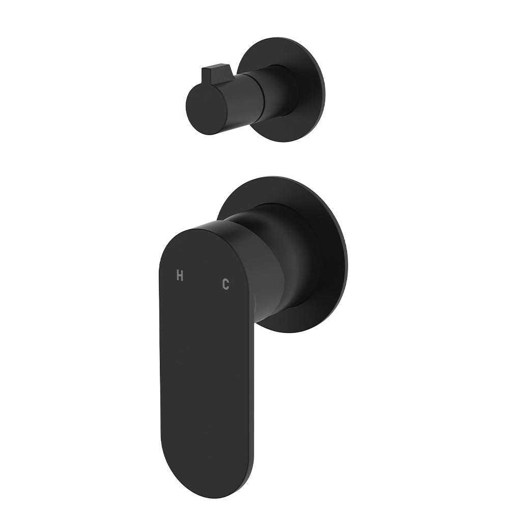 Empire Slim Vertical Wall Mixer With Diverter