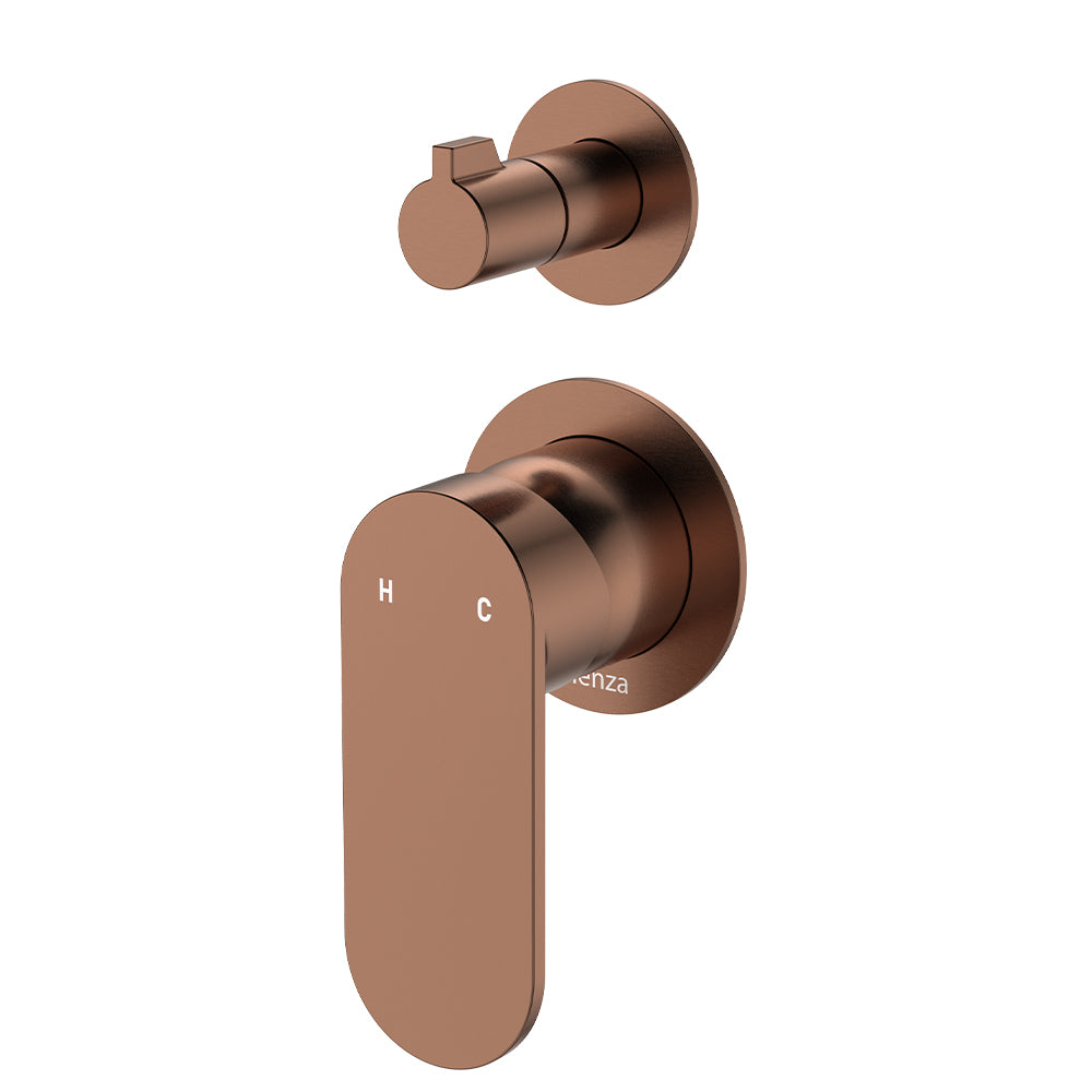 Empire Slim Vertical Wall Mixer With Diverter
