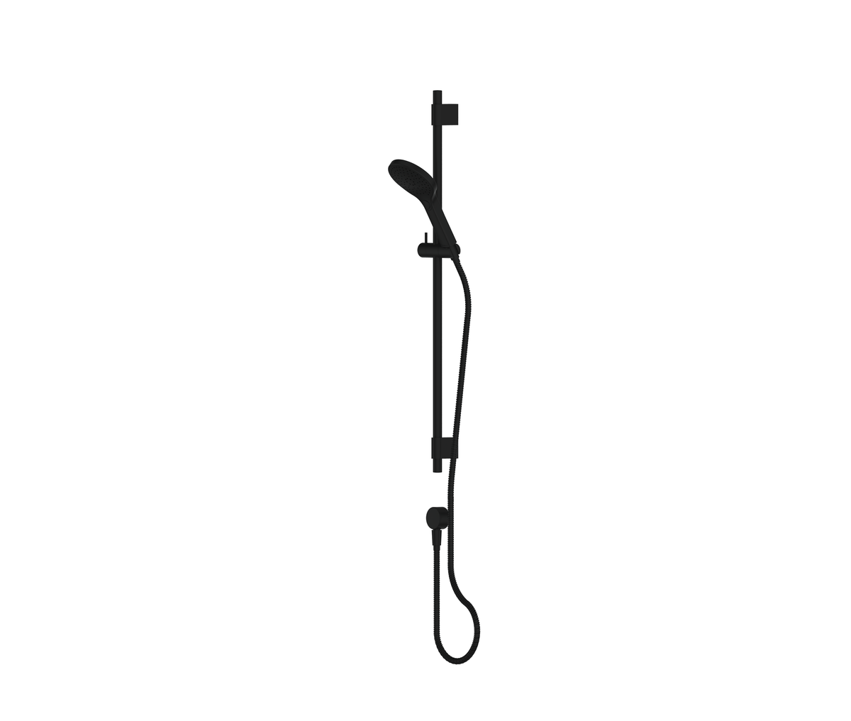 Ashmore Bubblejet Rail Shower - Matte Black (238200MB)