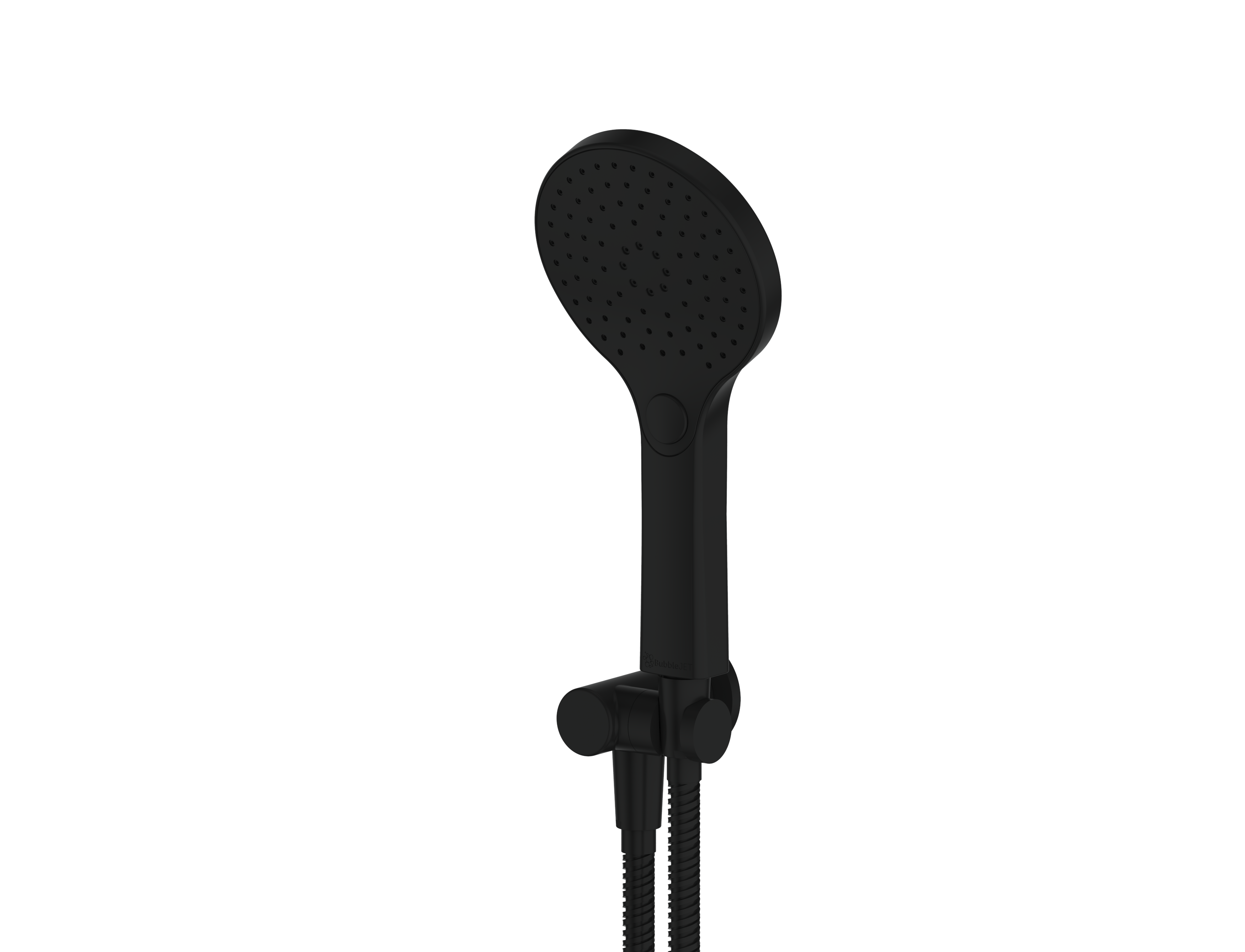 Ashmore Bubblejet Handshower on WOB - Matte Black (238202MB)