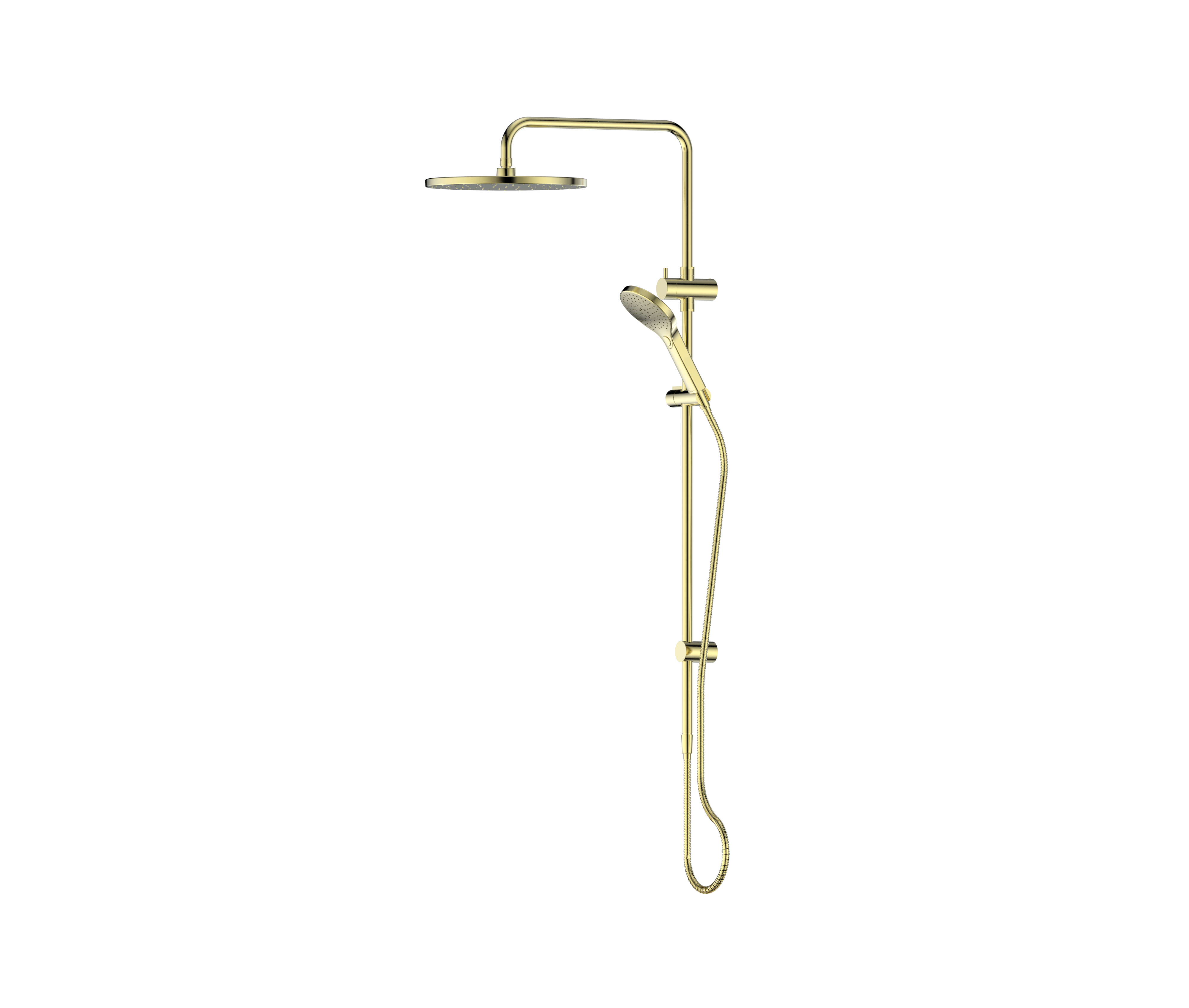 Ashmore Bubblejet Twin Rail Shower