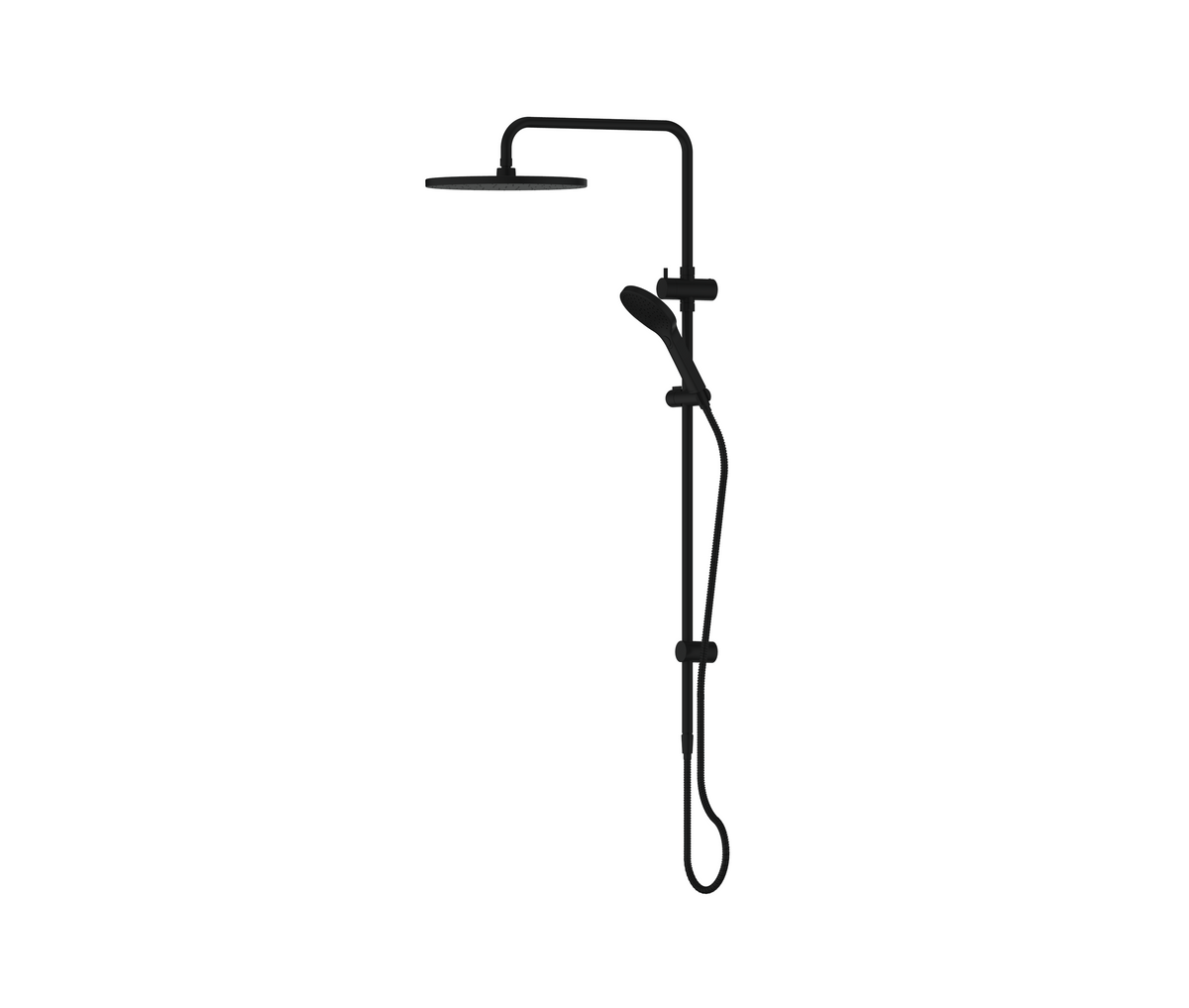 Ashmore Bubblejet Twin Rail Shower