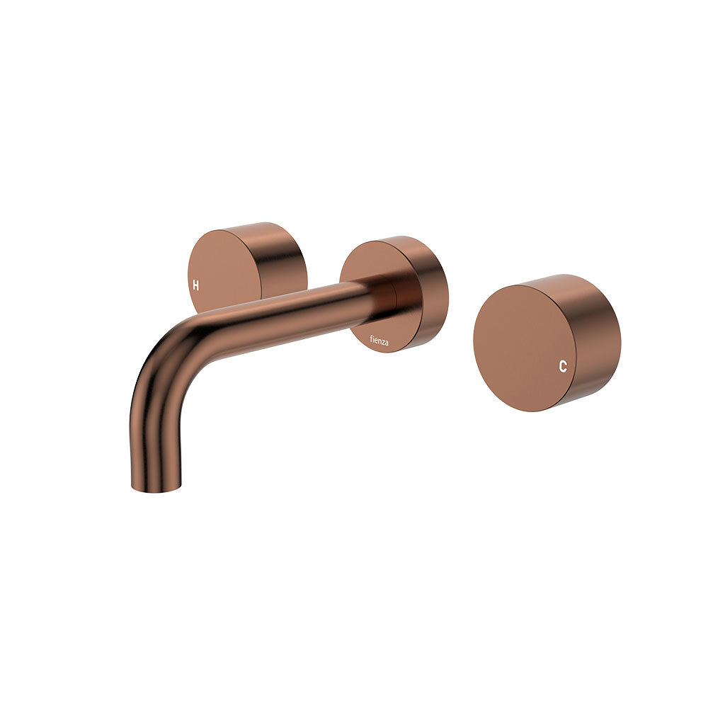 Kaya Wall Set, Round Taps, 130mm Outlet