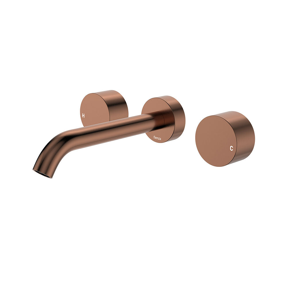 Kaya Wall Set, Round Taps, 180mm Outlet