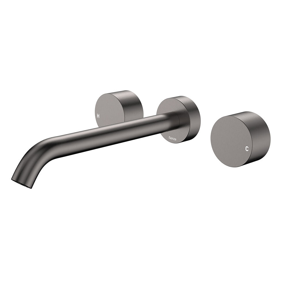 Kaya Wall Set, Round Taps, 220mm Outlet