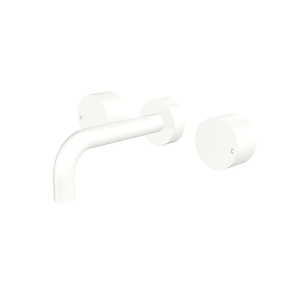 Kaya Wall Set, Round Taps, 130mm Outlet