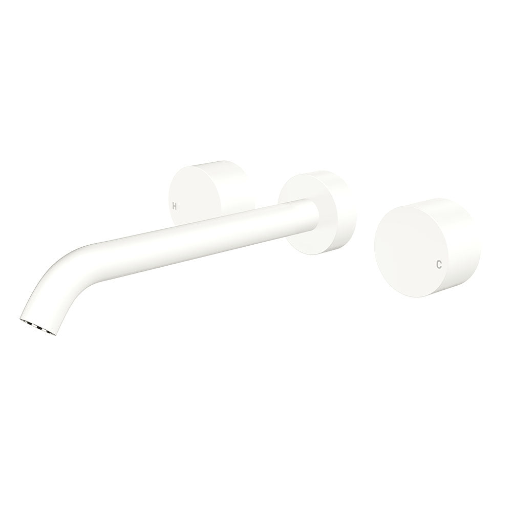 Kaya Wall Set, Round Taps, 220mm Outlet