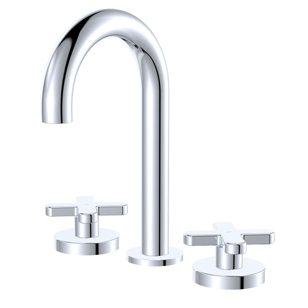 Kaya Round Hob Set, Cross Taps