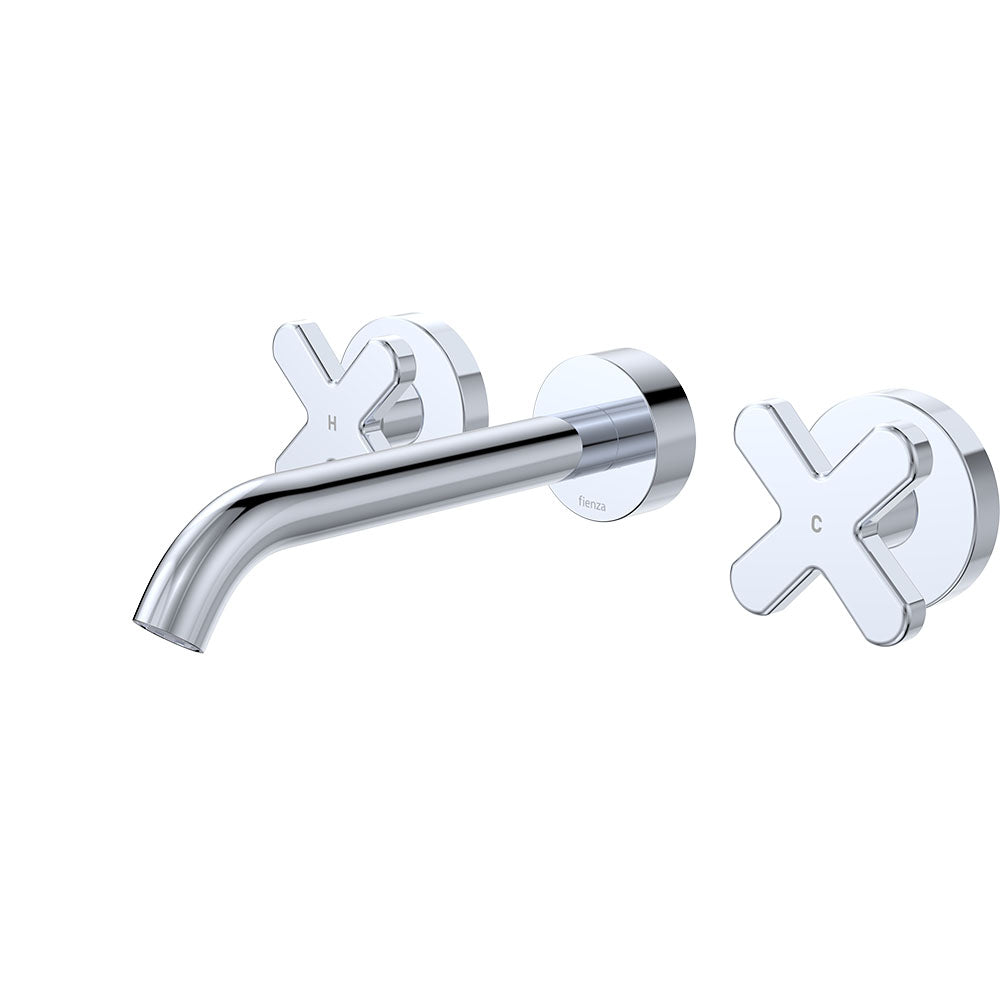 Kaya Wall Set, Cross Taps, 180mm