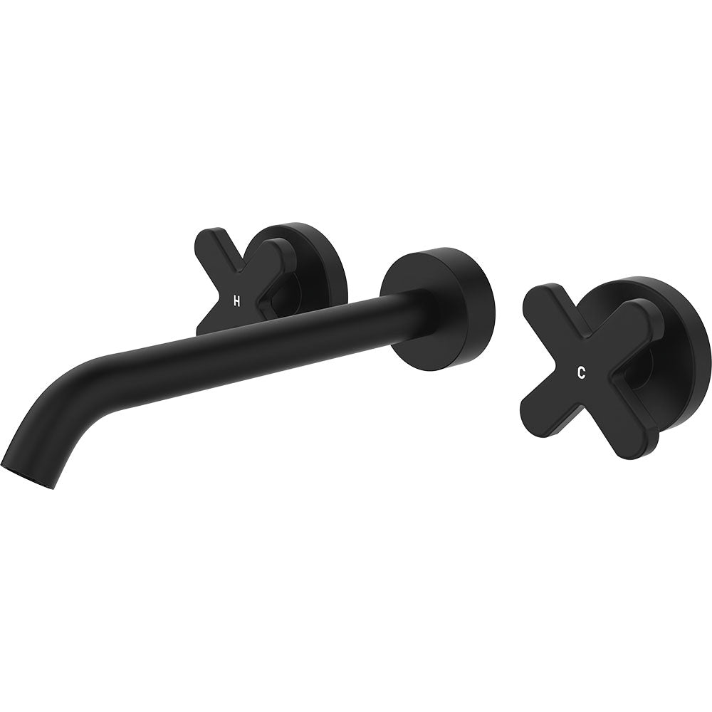 Kaya Wall Set, Cross Taps, 220mm